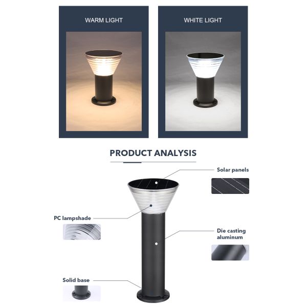 Water Resistant LED Solar Lawn Light , Solar Pathway Lamps For Courtyards Villas