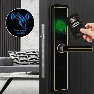 Cheap Hotel Smart RFID Card Swipe Door Lock T5557 / M1 Card Key Lock System wholesale