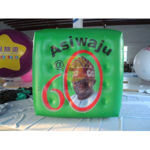 Cheap Green Political Advertising Bal, Inflatable Advertisement Helium Cube for Political events wholesale