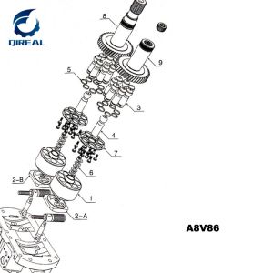 A8V55 A8V86 A8V107 hydraulic pump parts pump kit