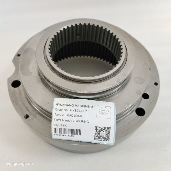 Hyunsang Excavator Parts Gear Ring ZGAQ-02920 For HW140, R140W9, R140W9A, R140W9S
