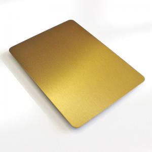 Cheap 304 Gold Brushed Stainless Steel Sheet Cold Rolled Stainless Steel Plate wholesale