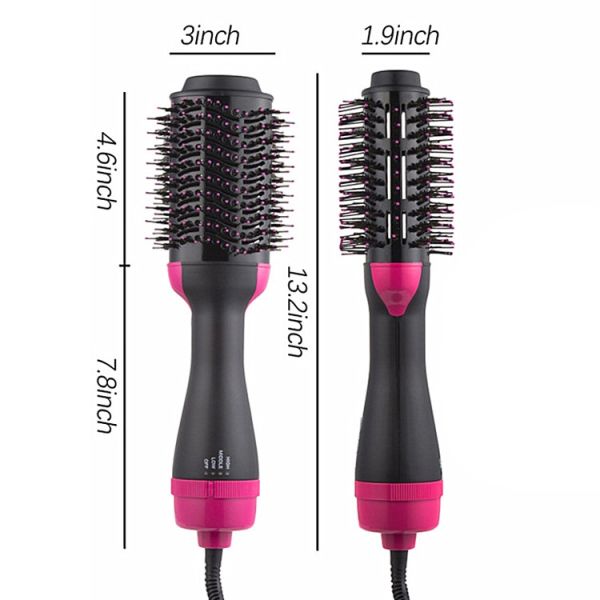 1000W Hot Air Dryer Ionic Hair Brush For Hair Straightening
