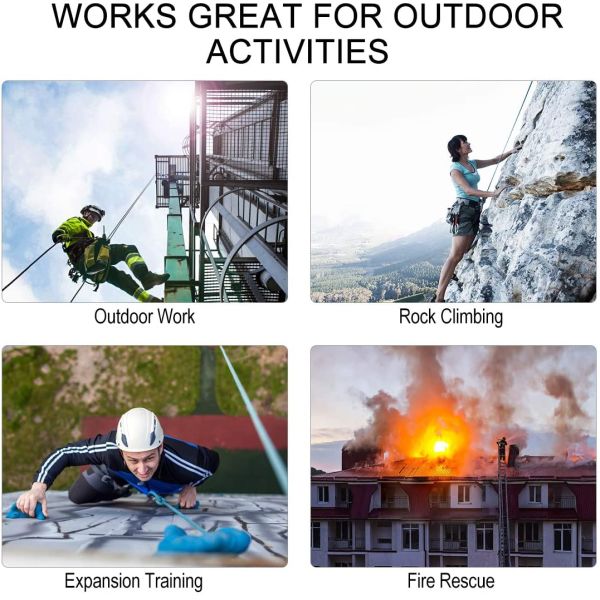 10.5mm Climbing Utility Cord 24KN 3 Sizes Dynamic Rock Climbing Rope