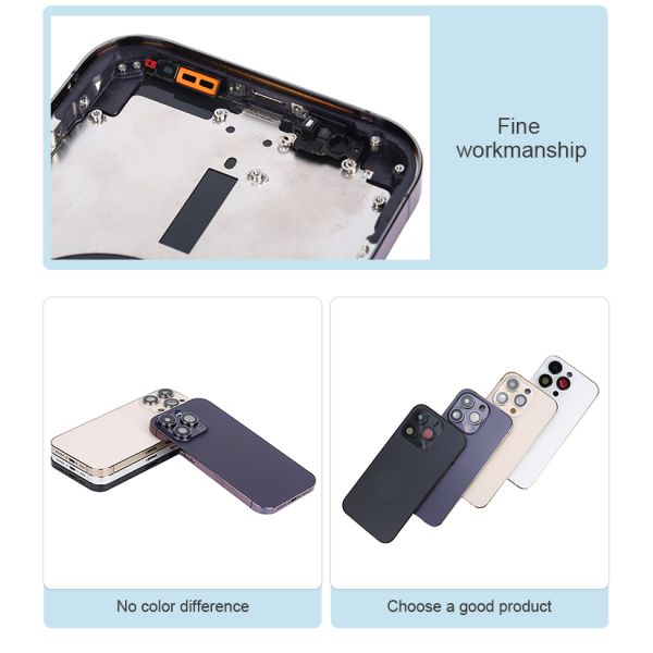 IPhone 14plus 14pro 14promax Cell Phone Housing IMEI Battery Mobile Cover Replacement