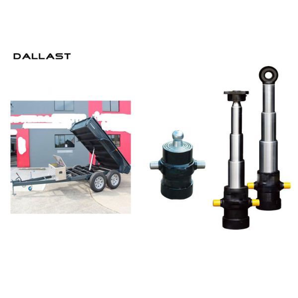 High Pressure Hydraulic Lift Cylinder Single Acting , Long Stroke Hydraulic