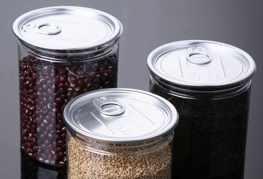 Customized Silver Color Aluminum Easy Open End Peel Off Lids For Food Storage Can