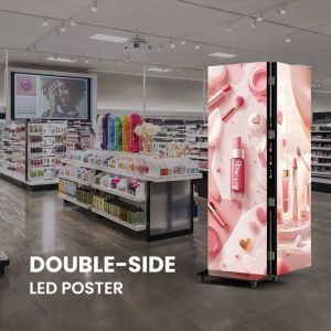 Cheap Double-sided HD LED Display Poster Digital Advertising Video Player P1.25 P1.538 P1.86 P2 P2.5 P3 wholesale