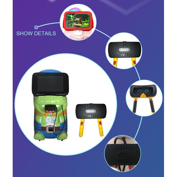 9d Virtual Reality Machine Baby 500w For Children Customized Color Adjustable Height