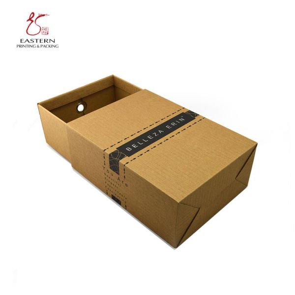 Logo Printed Kraft Paper Corrugated Shoe Box For Sports Shoes