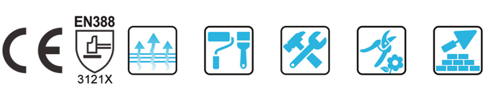 Packing Thin Nylon Liner Soft 15 Gauge Knit PU Palm Coating Work Gloves