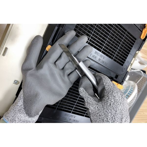 Anti Slip Glass Handling ANSI Level 3 Cut Resistant Safety Gloves For Carrying