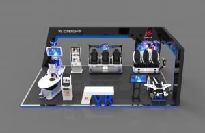 Unique Iron / Fiberglass Standing Up 9D VR Theme Park Customized Colour