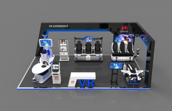 Quality Unique Iron / Fiberglass Standing Up 9D VR Theme Park Customized Colour for sale