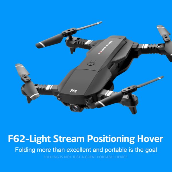 F62 Drone 2.4G 4CH WiFi FPV 4K HD Folding Voice-Activated 4-Axis Aircraft RC Quadcopter Hobbyist UAV