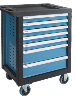 Metal Drawer Filing Cabinet 7 Drawers Tool Trolley Cabinet
