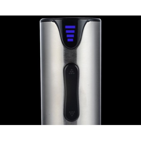 Luxury Rechargeable SS304 Electric Wine Opener Silver Color