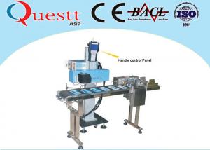 Cheap Flying Fiber Laser Marking Machine With Conveyor For Production Line Expiry Date Coding Cable Printing wholesale