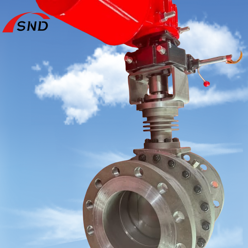 Electric Ball Valve Material WC6 DN250 PN25 Remote Automation Control
