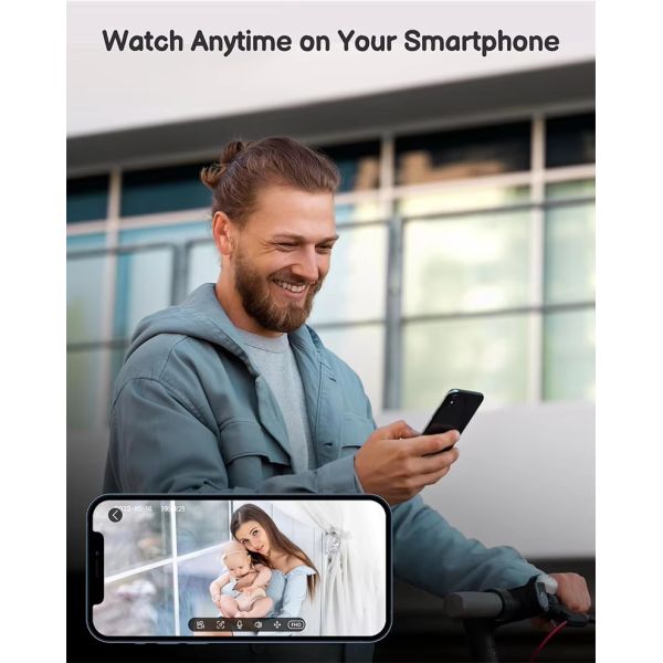 5 Inch LCD Digital Video Baby Monitor Audio With Lullabies And Night Vision