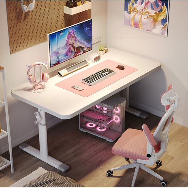 Office Building Standing Desk with Manual Height Adjustment and 80 kgs Load Capacity