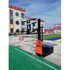 Waterproof Movable Basketball Stand , Anti Crack Portable Adjustable Basketball