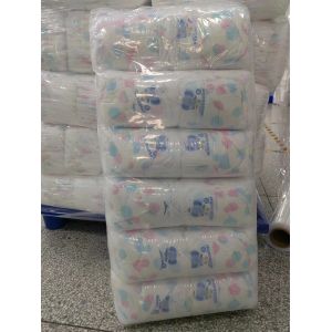 SAP Overnight Printed Disposable Baby Diapers B Grade Breathable