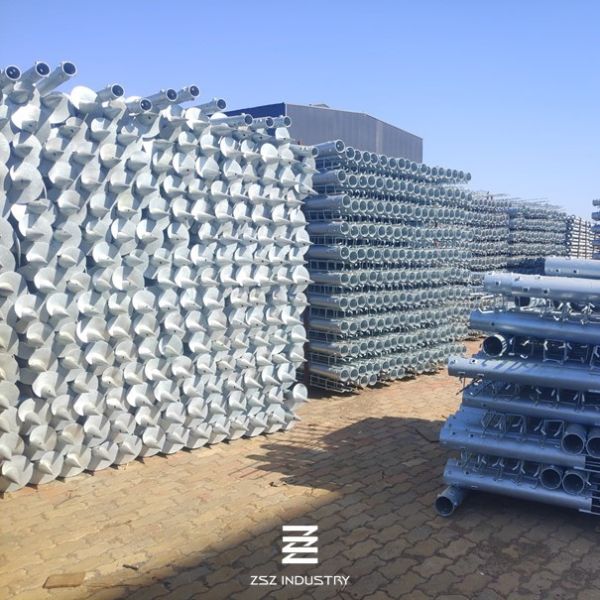 Diameter 76-120mm Ground Screw Post Anchor Iron Tube & Sheet Materia