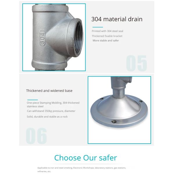 Spray Eye Washer ABS Plastic Composite Eye Washer Emergency Device For Laboratory Plant Inspection Eye Washer