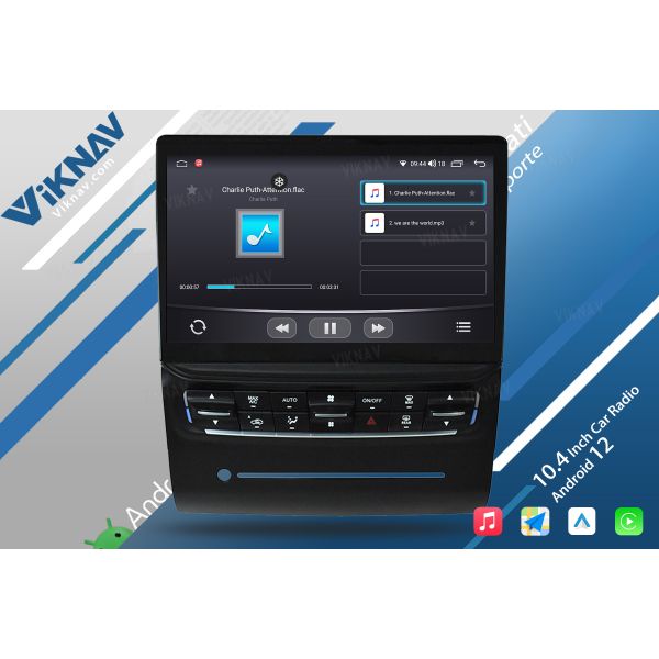 OEM 1204x768 Aftermarket Carplay Stereo Radio For Maserati Quattroporte 2013-2017