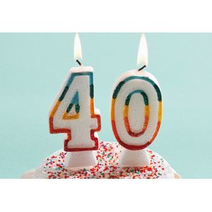China Glitter Number Birthday Candles , 40th Anniversary Cake Candles Food Grade on sale