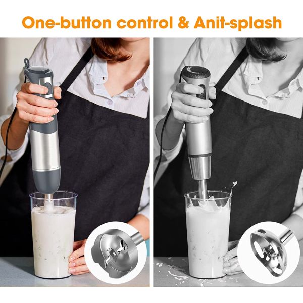 Household 400W Immersion Stick Blender With Turbo 3 In 1 Multi Function