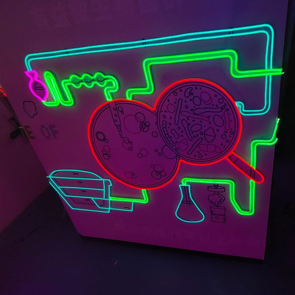 Station neon sign shopping mall neon wall sign handmade custom neon sign