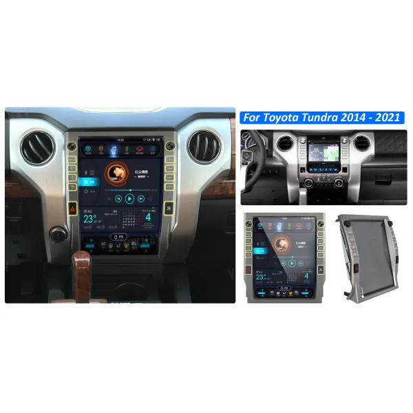 Aftermarket Toyota Tundra Head Unit Car Radio Stereo 2014-2021 Wireless Dashboard