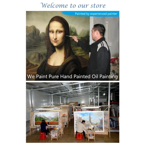 Hand-Painted Red Flowers Painting on Canvas Thick Oil Flowers Landscape Oil Painting Wall Art for Interior Home Decor