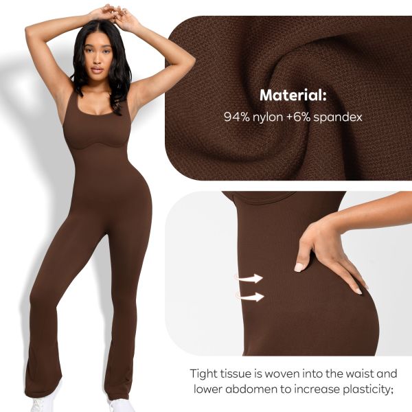 Summer Knitted High Elastic Women Sleeveless Tight Clothing One Piece Rompers Jumpsuit