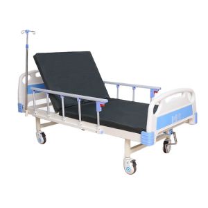 Cheap Stainless Steel 1 Crank Hospital Trolley Bed Clinic Patient Bed With Infusion Stand wholesale