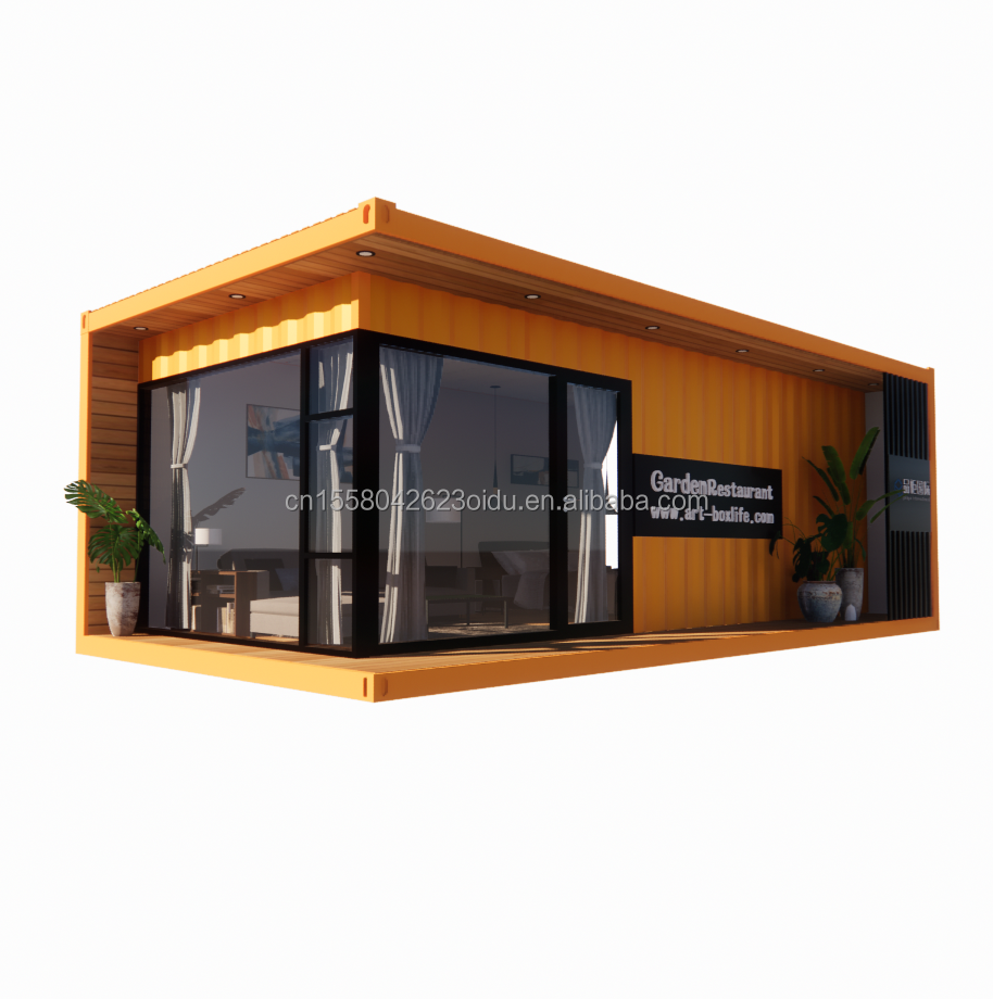 Outdoor 40ft or 20ft Modern Design Expandable Container Home Prefab Residential Prefabricated Tiny House for Living Steel Material