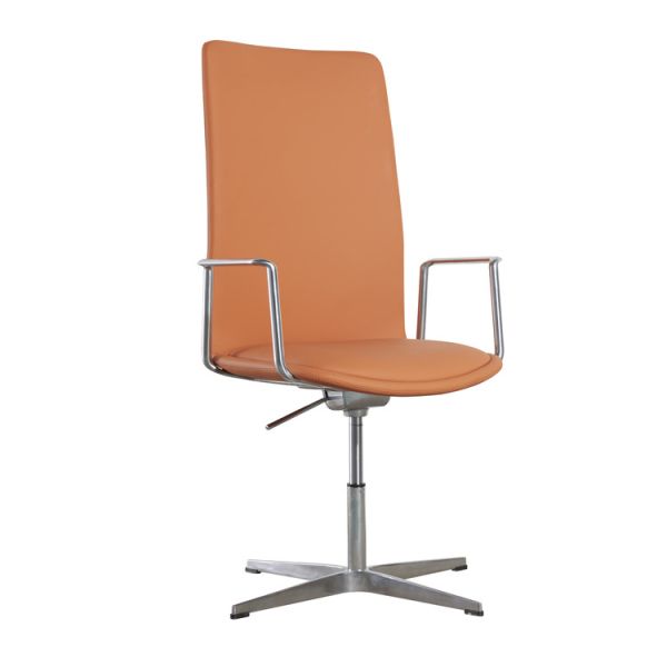 Light Brown Desk Executive Home Chairs 320mm Radius 3D Adjust 4 Star Base