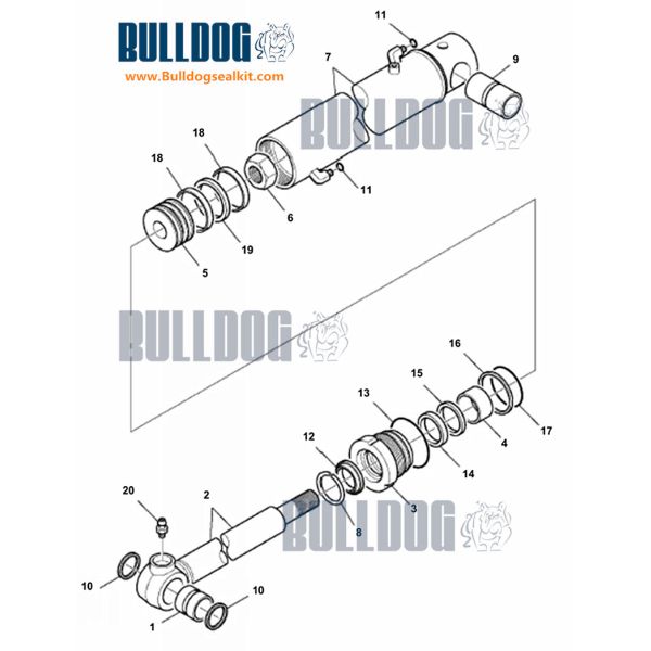 WB93S WB142 WB156 Backhoe Loader Excavator Cylinder Seal Kits 707-99-26530