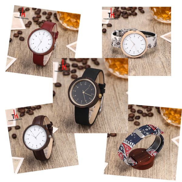 100% Recycled Bamboo Wooden Watch Oem Diy Tree Ladies Wooden Watches