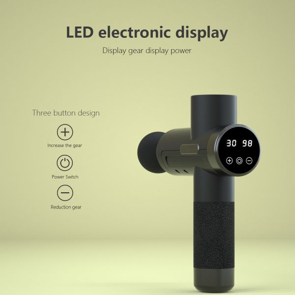 6Pcs Function Head Relaxation Muscle Massage Gun Long Battery Life Massager Gun