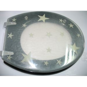 Cheap sea star shell poly resin toilet seat wholesale
