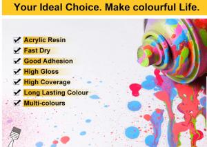 Cheap OEM Acrylic Aerosol Spray Paint Fast Dry Metallic Chrome Flourscent wholesale