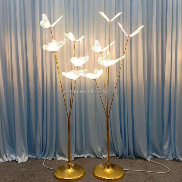 Romantic Wedding Lights Decoration 5 Head Butterfly LED Wedding Walkway Lights