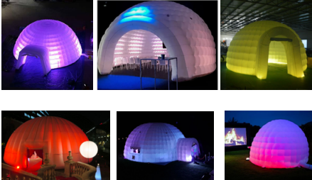 Customization Durable Inflatable LED Dome Tent Lighting Igloo Tent Party Tent For Party