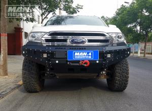 Cheap Q235 4x4 Ford Everest Front Bumper Compatible Winch Powder Coated wholesale