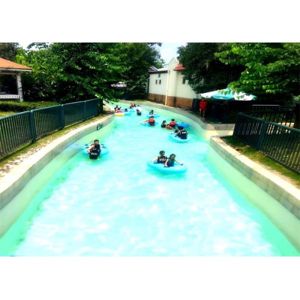 Fiberglass 1m Water Park Lazy River For Hotel Resort