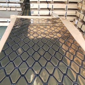 Cheap Rustproof Gold Embossed Stainless Steel Sheet Etching Acid Resistant wholesale