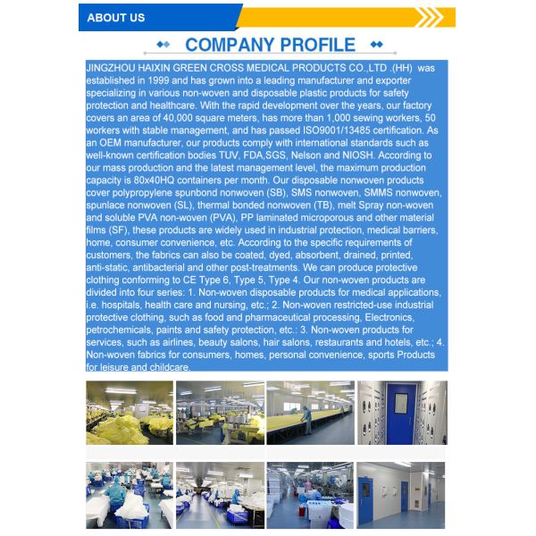 Level 1 2 3 4 Disposable Isolation Gown